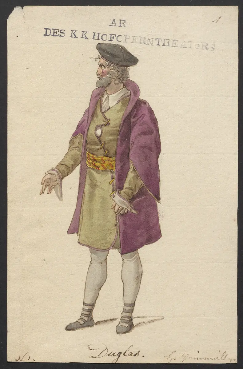 Helene, Titel der Serie: Figurinen des k.k. Hofoperntheaters