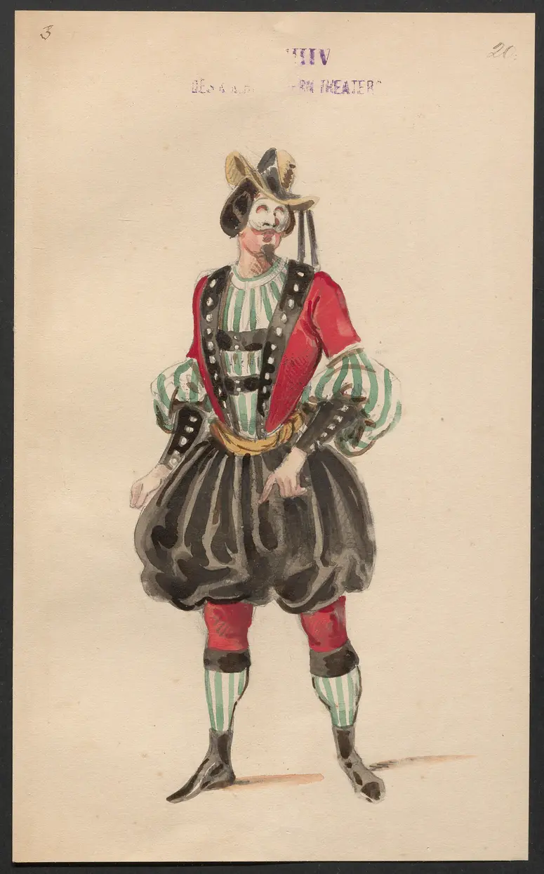 Paquita, Titel der Serie: Figurinen des k.k. Hofoperntheaters