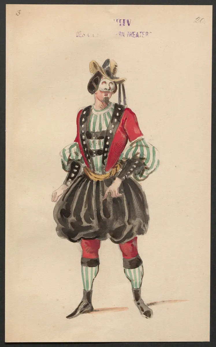 Paquita, Titel der Serie: Figurinen des k.k. Hofoperntheaters