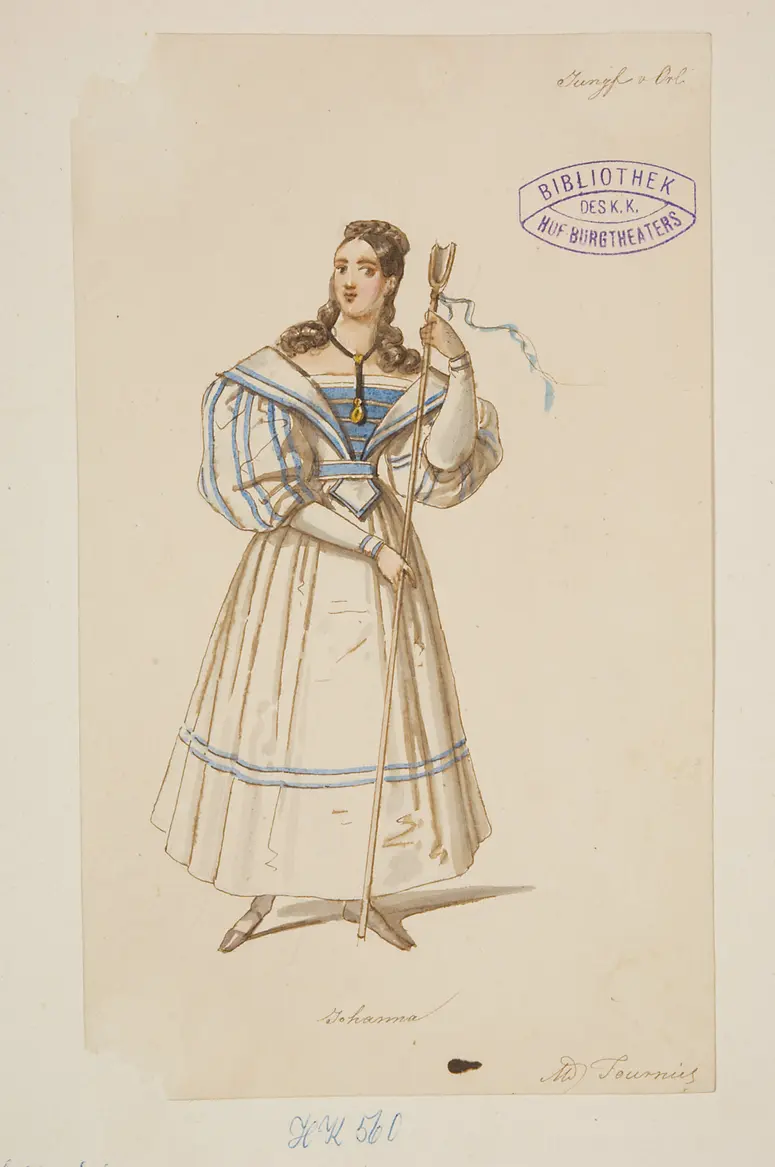 Die Jungfrau von Orleans, Titel der Serie: Figurinen des k.k. Hof-Burgtheaters