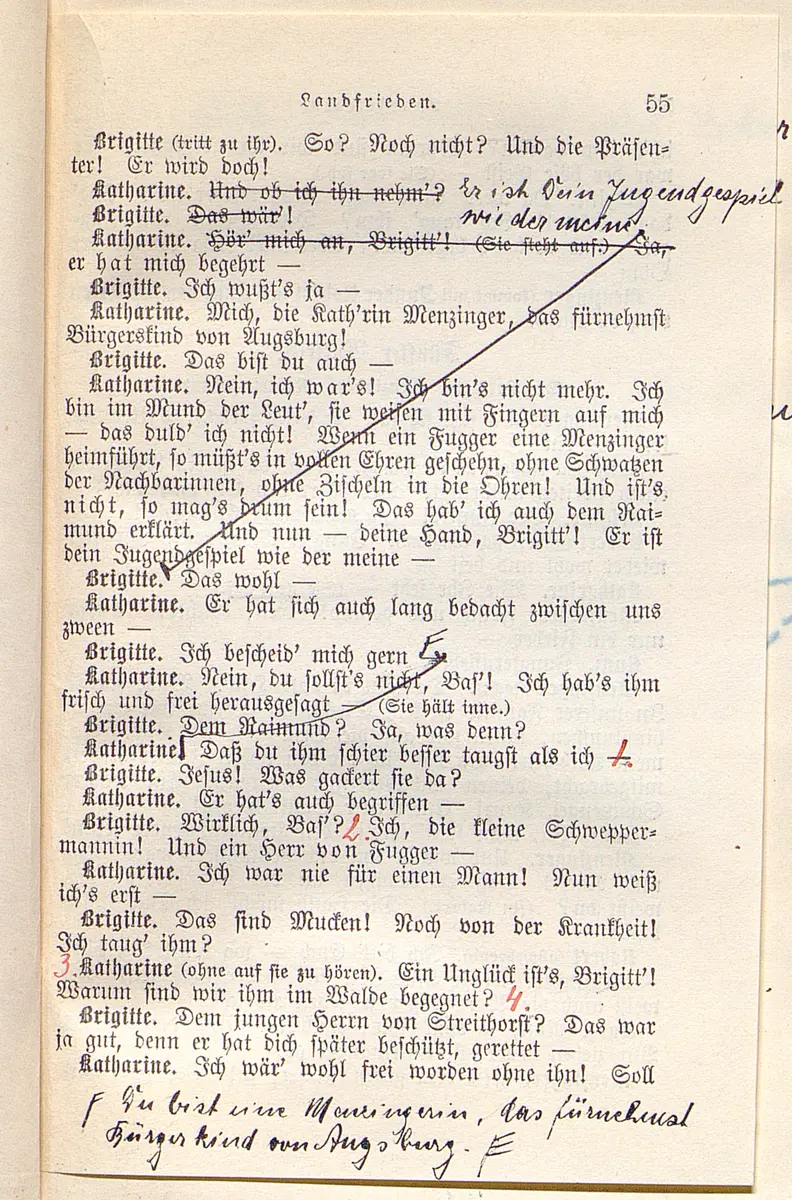 Landfrieden. Deutsche Komödie in drei Aufzügen