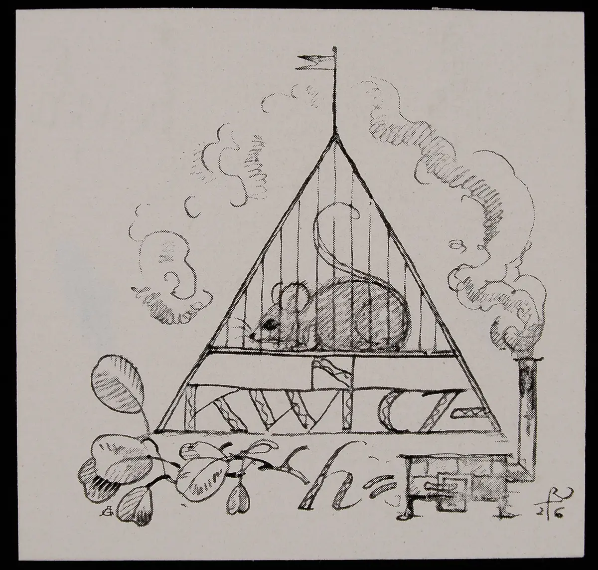 Exlibris Alexandra Ankwicz-Kleehoven, Titel in Vorlageform: Exlibris Ankwicz-Kleehoven