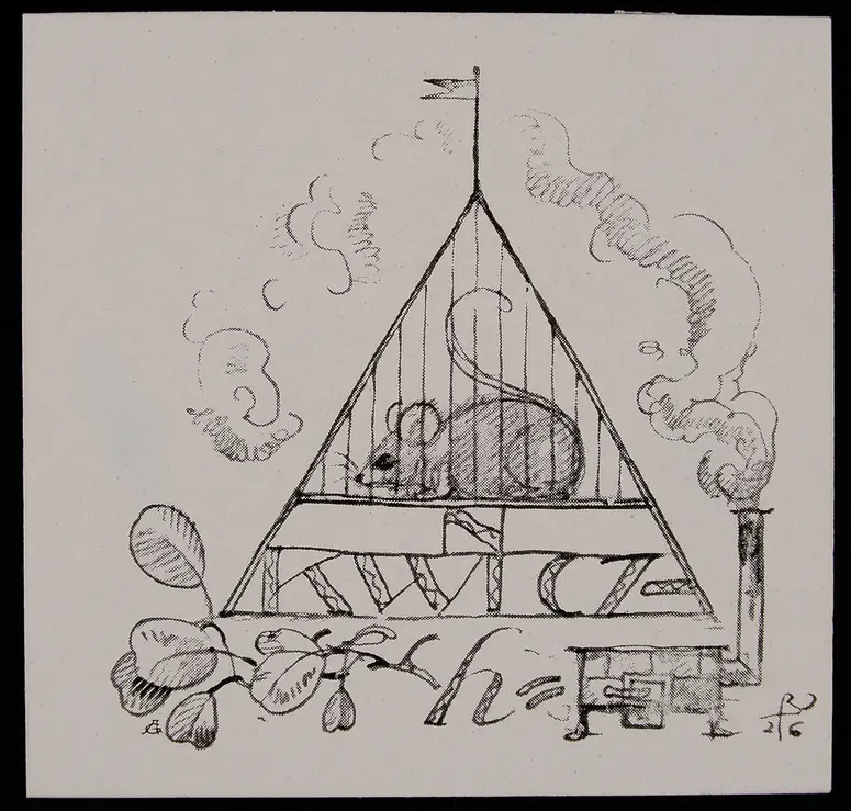Exlibris Alexandra Ankwicz-Kleehoven, Titel in Vorlageform: Exlibris Ankwicz-Kleehoven