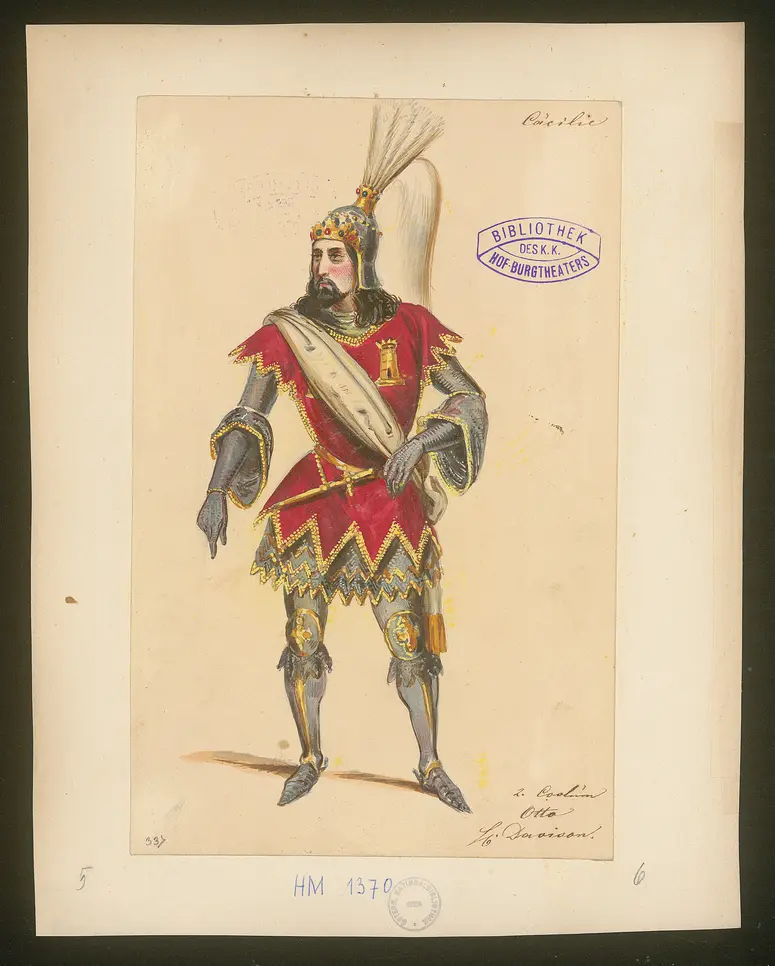 Cäcilia von Albano, Titel der Serie: Figurinen des k.k. Hof-Burgtheaters