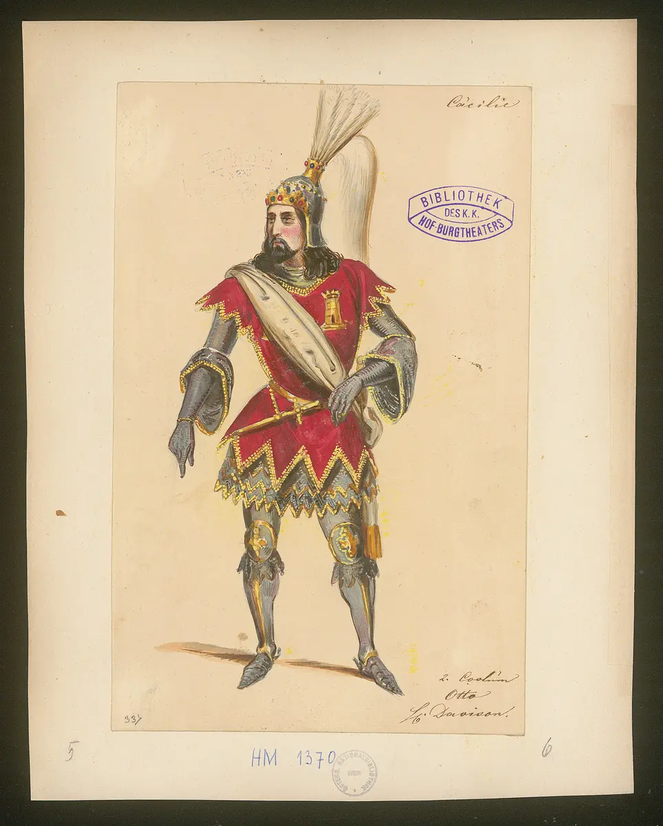 Cäcilia von Albano, Titel der Serie: Figurinen des k.k. Hof-Burgtheaters