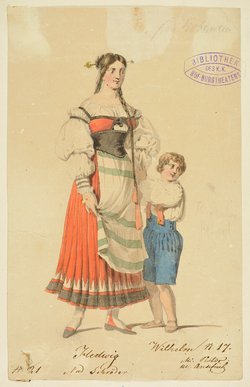 Wilhelm Tell, Titel der Serie: Figurinen des k.k. Hof-Burgtheaters