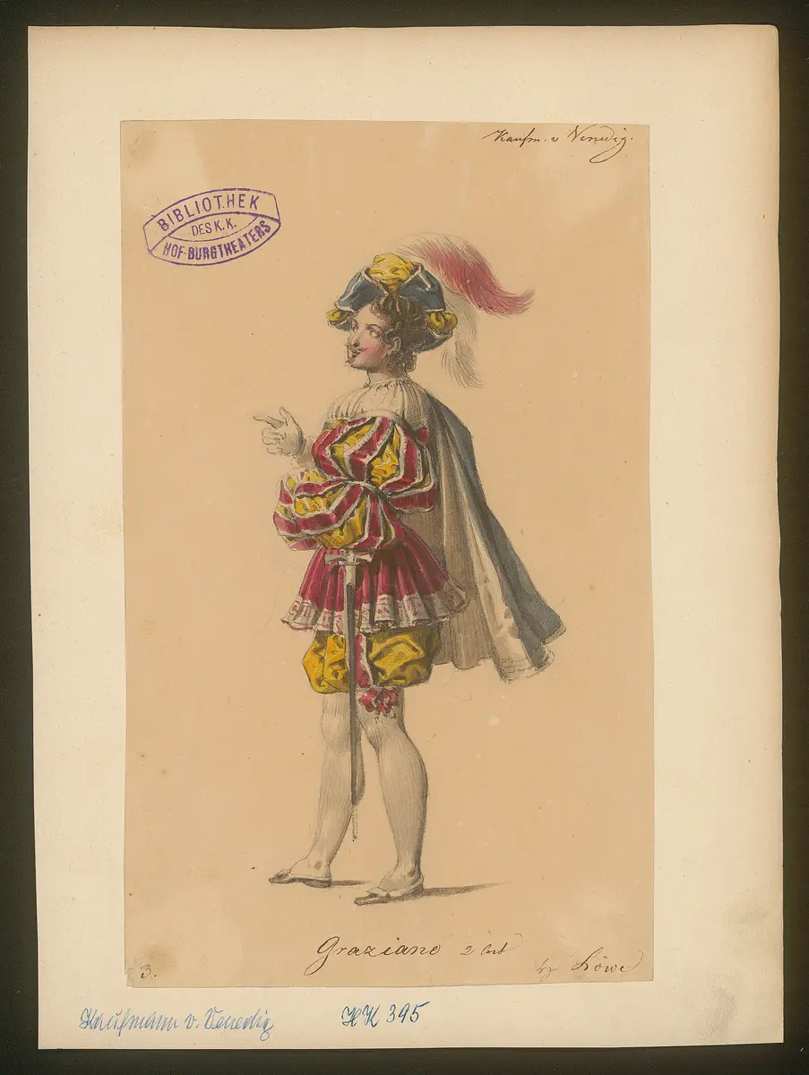 Der Kaufmann von Venedig, Originaltitel: The Merchant of Venice, Titel der Serie: Figurinen des k.k. Hof-Burgtheaters