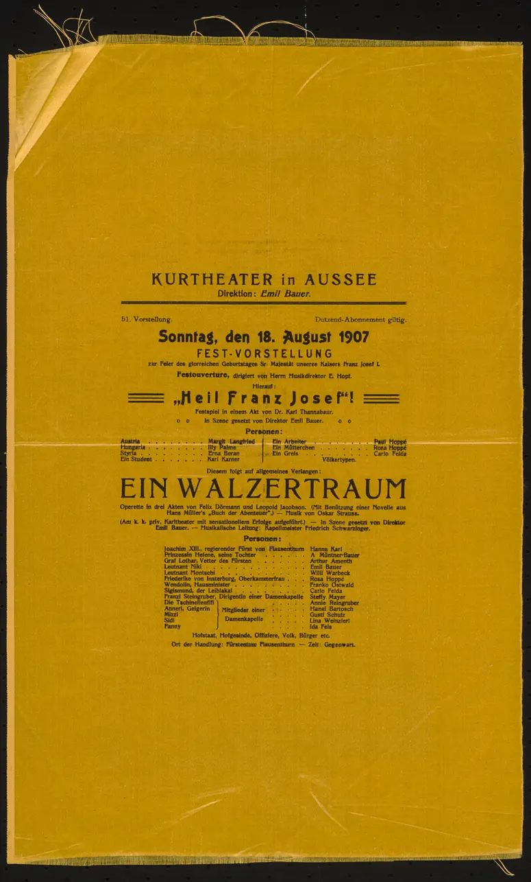 Heil Franz Josef, Ein Walzertraum