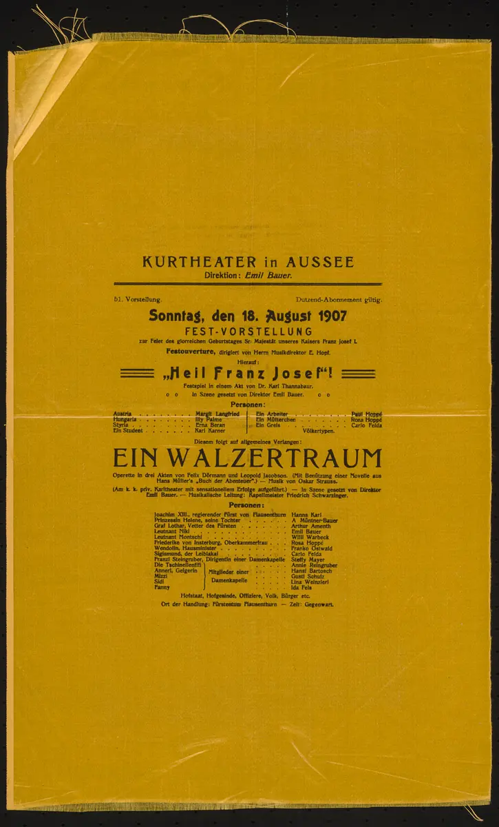 Heil Franz Josef, Ein Walzertraum