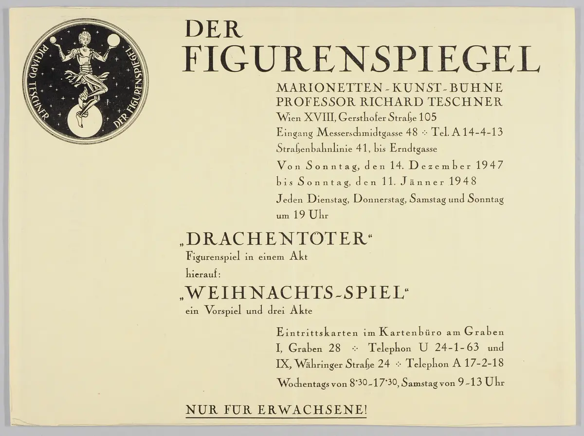 Der Figurenspiegel, Verweis auf Stücktitel: Der Drachentöter, Verweis auf Stücktitel: Weihnachtsspiel