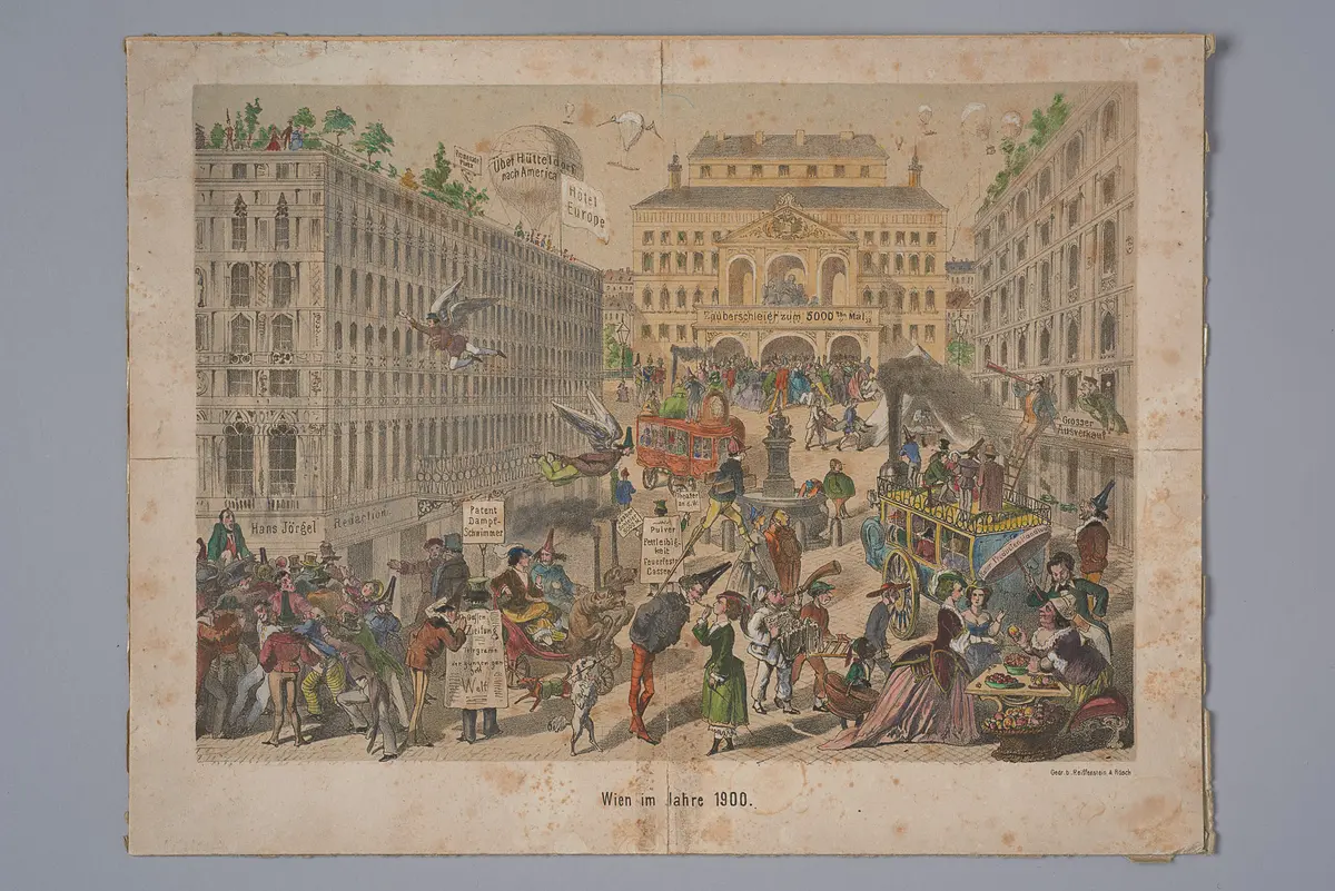 Wien im Jahre 1900, Suchtitel: Wien, Theater an der Wien, Verweis auf Stücktitel: Der Zauberschleier