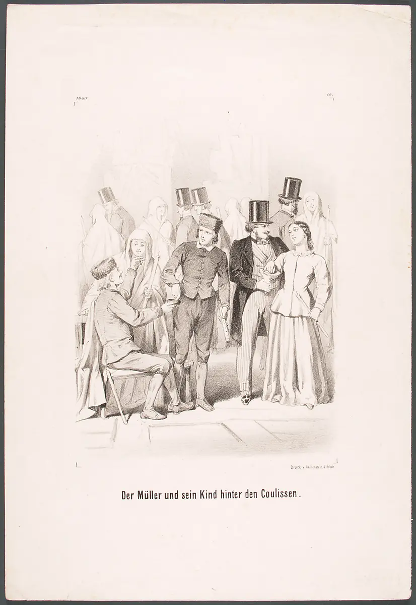 Der Müller und sein Kind, Titel in Vorlageform: Der Müller und sein Kind hinter den Kulissen