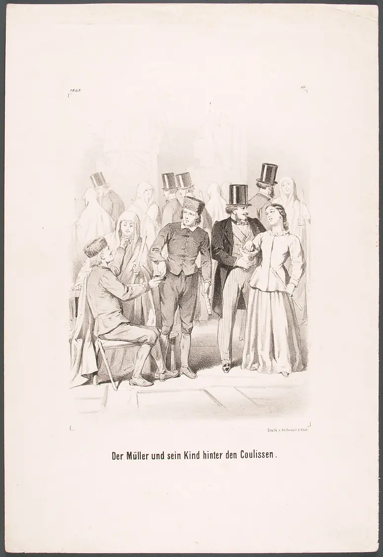 Der Müller und sein Kind, Titel in Vorlageform: Der Müller und sein Kind hinter den Kulissen
