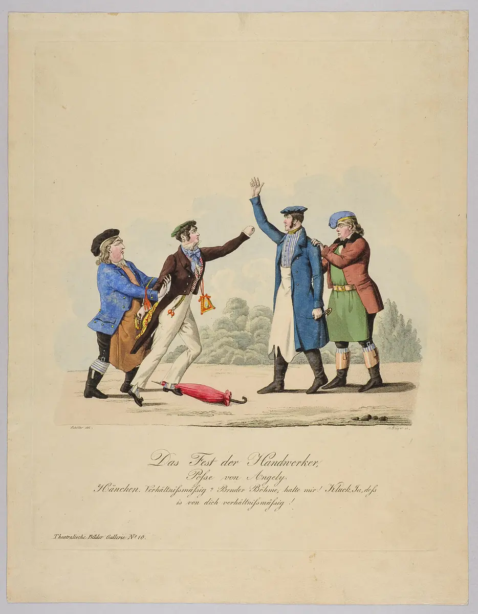 Das Fest der Handwerker, Titel der Serie: Theatralische Bilder-Gallerie, Name der Zeitschrift: Wiener Theaterzeitung