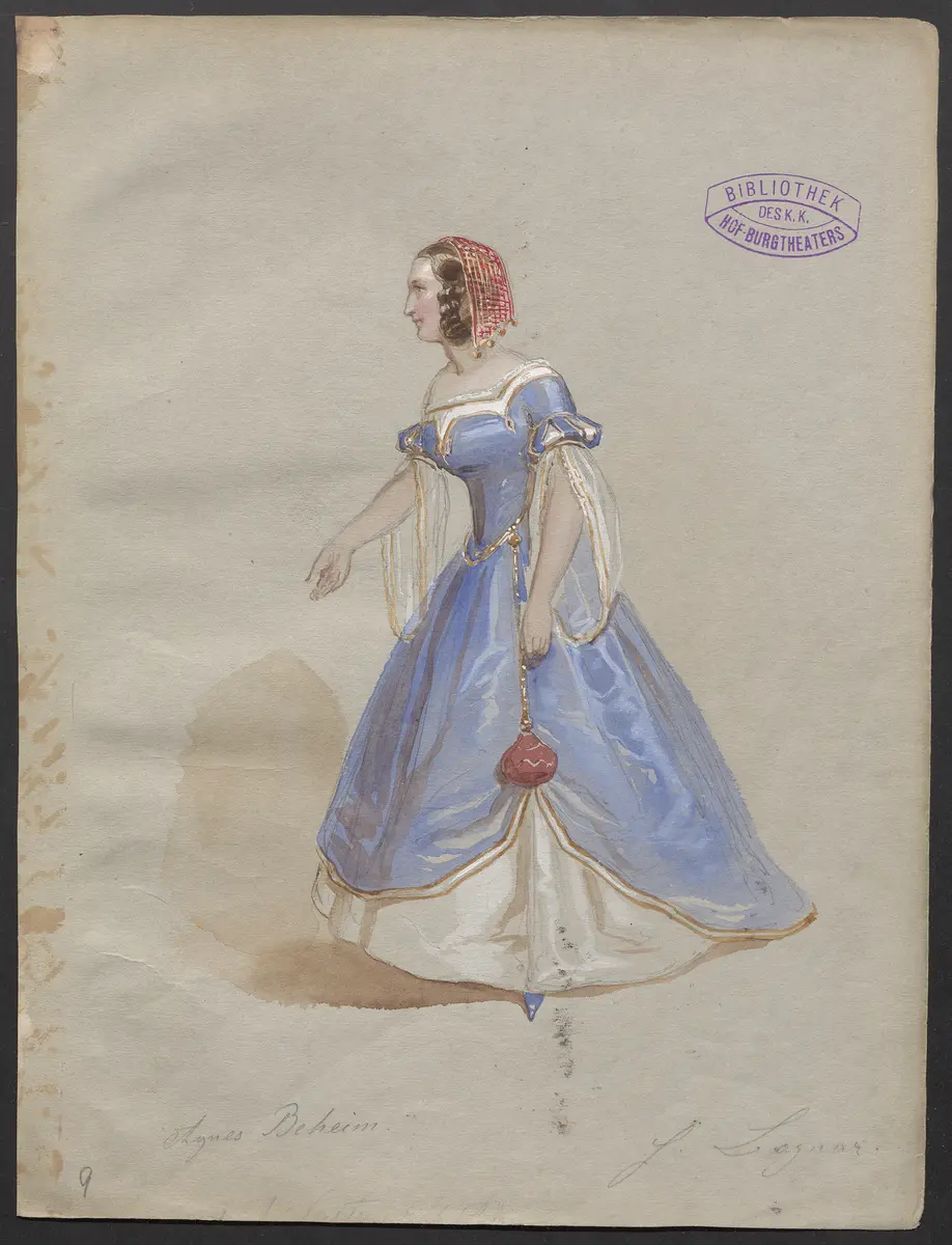 Der Zunftmeister von Nürnberg, Titel der Serie: Figurinen des k.k. Hof-Burgtheaters