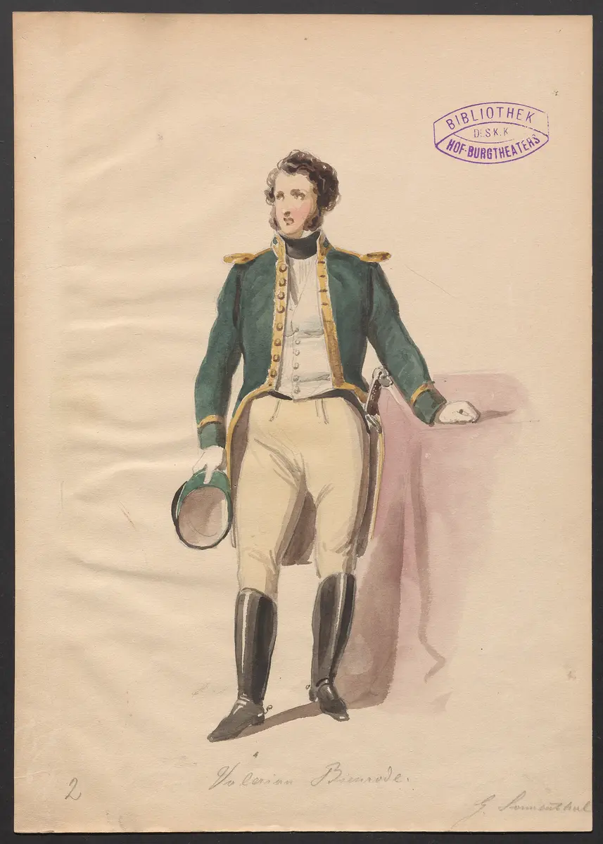 Das Forsthaus, Titel der Serie: Figurinen des k.k. Hof-Burgtheaters