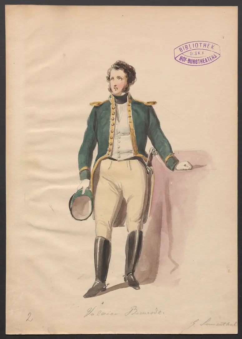 Das Forsthaus, Titel der Serie: Figurinen des k.k. Hof-Burgtheaters