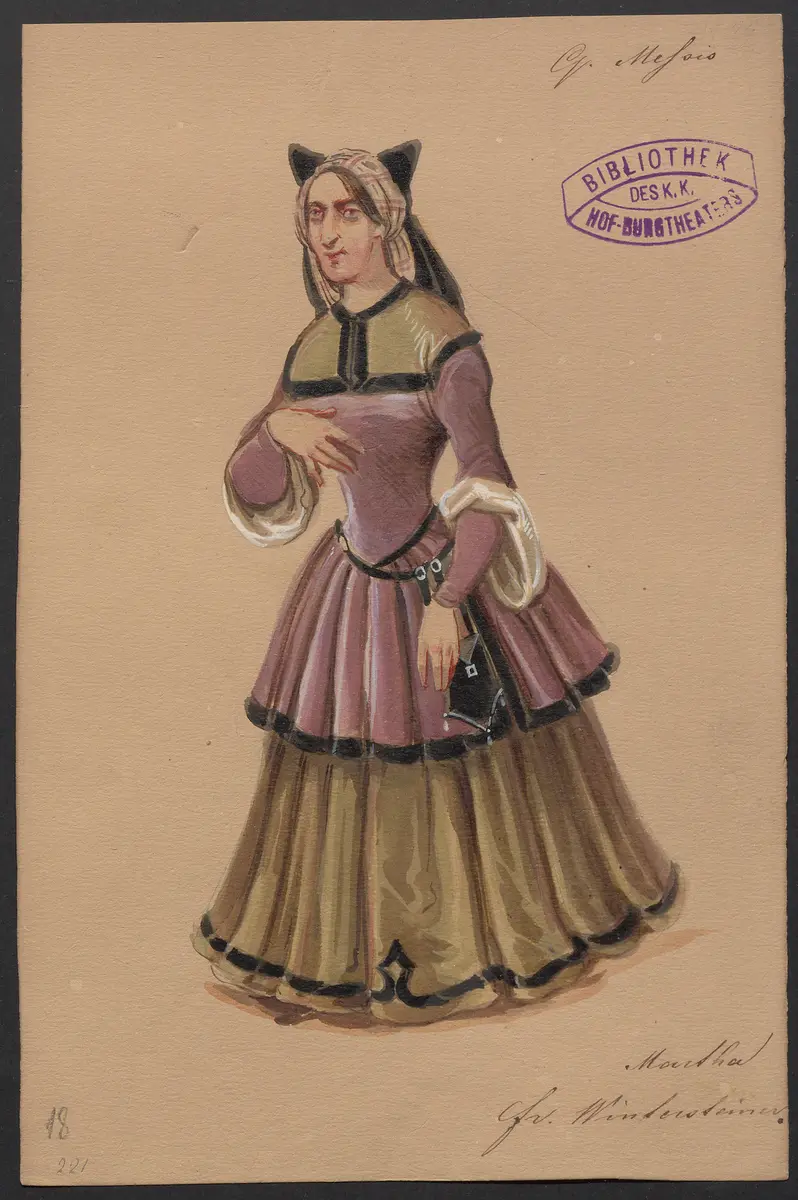 Quentin Messis, Titel der Serie: Figurinen des k.k. Hof-Burgtheaters
