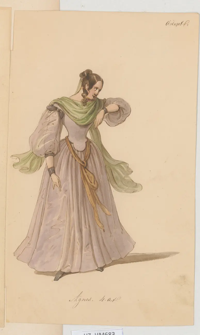Der Adept, Titel der Serie: Figurinen des k.k. Hof-Burgtheaters