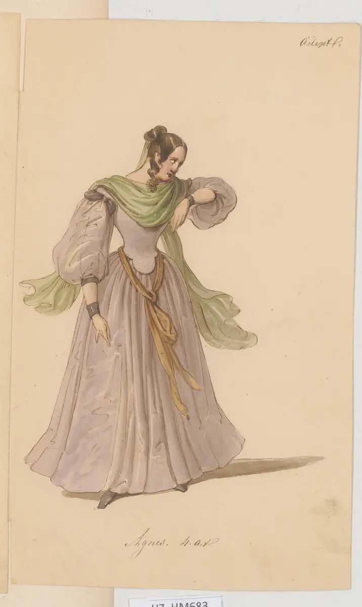 Der Adept, Titel der Serie: Figurinen des k.k. Hof-Burgtheaters