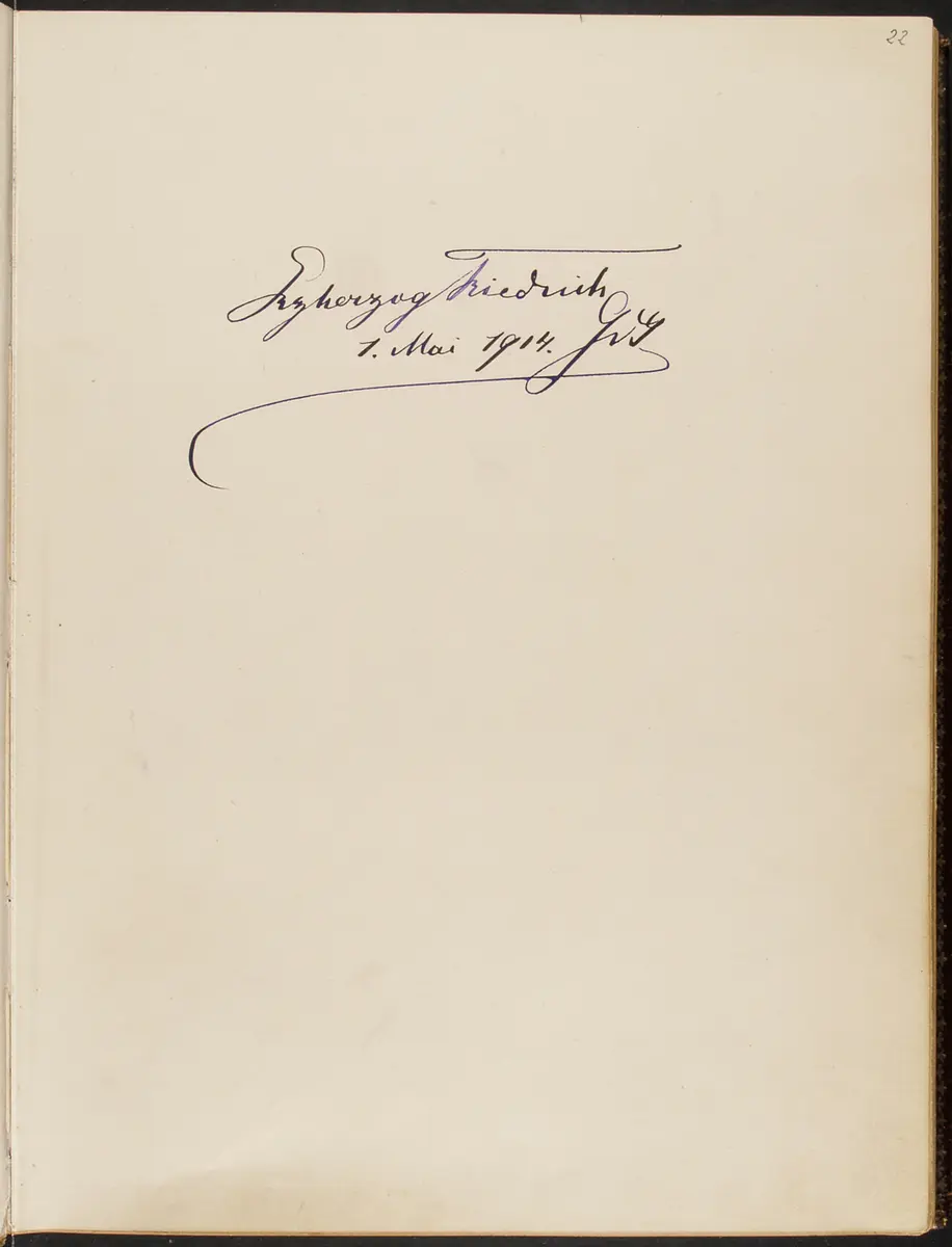 Gästebuch. Atelier Franz-Xaver Setzer, Wien