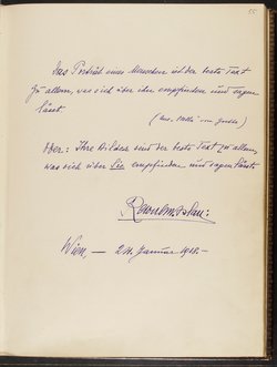 Gästebuch. Atelier Franz-Xaver Setzer, Wien