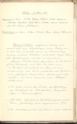 Protokolle der Ausschusssitzungen des Vereines des Deutschen Volkstheaters in Wien