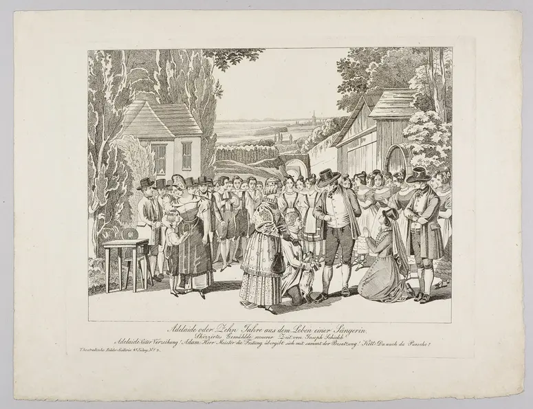 Adelaide oder Zehn Jahre aus dem Leben einer Sängerin, Titel der Serie: Theatralische Bilder-Gallerie, Name der Zeitschrift: Wiener Theaterzeitung