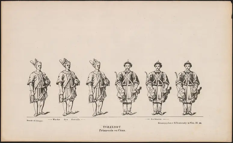 Turandot - Prinzessin von China, Titel der Serie: Trentsensky-Bogen, Titel der Serie: Großes Theater