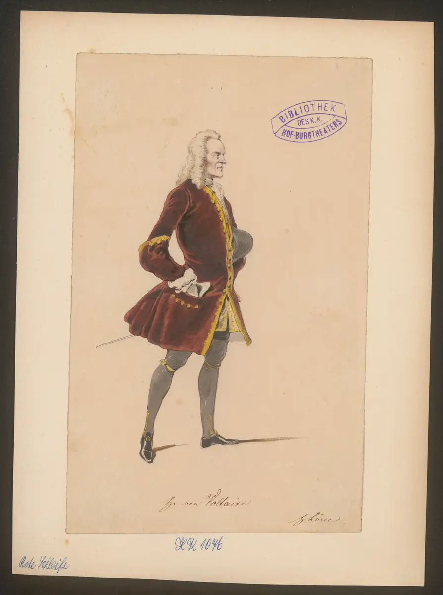 Die rote Schleife, Titel der Serie: Figurinen des k.k. Hof-Burgtheaters