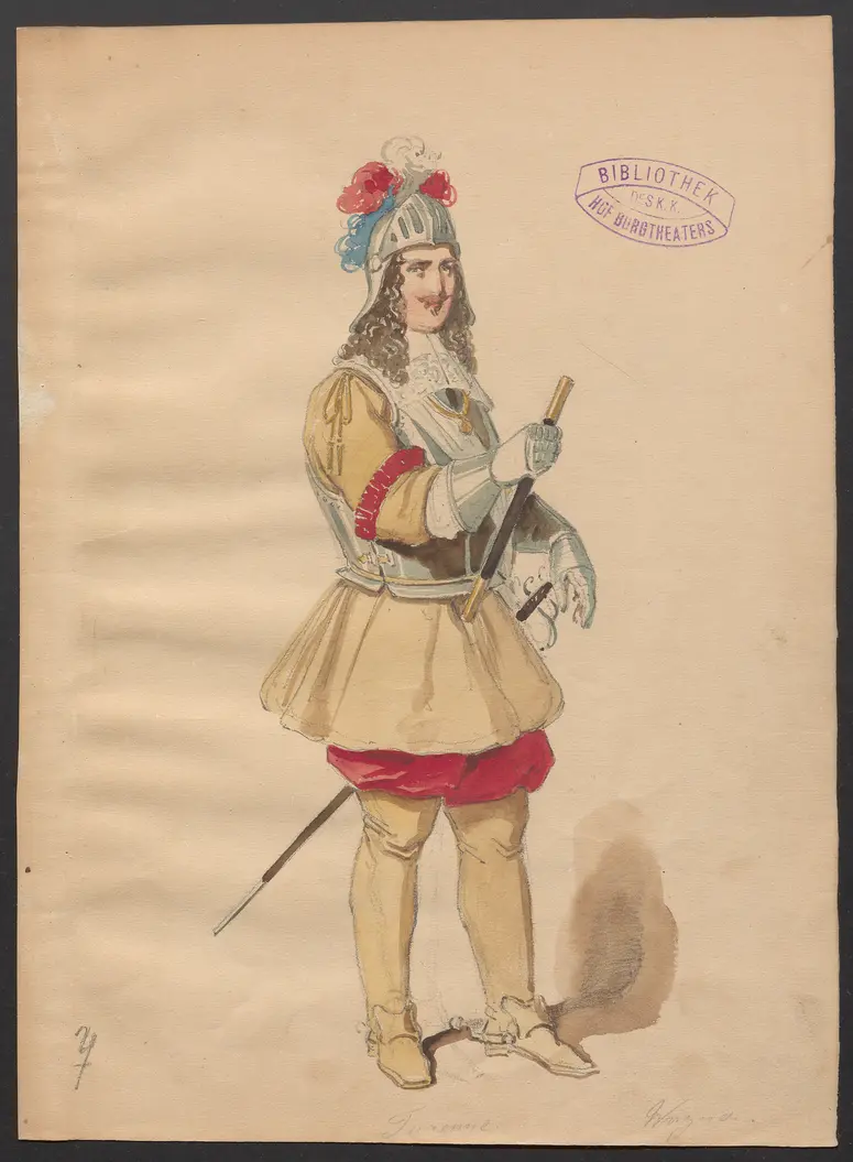 Prinzessin Montpensier, Titel der Serie: Figurinen des k.k. Hof-Burgtheaters