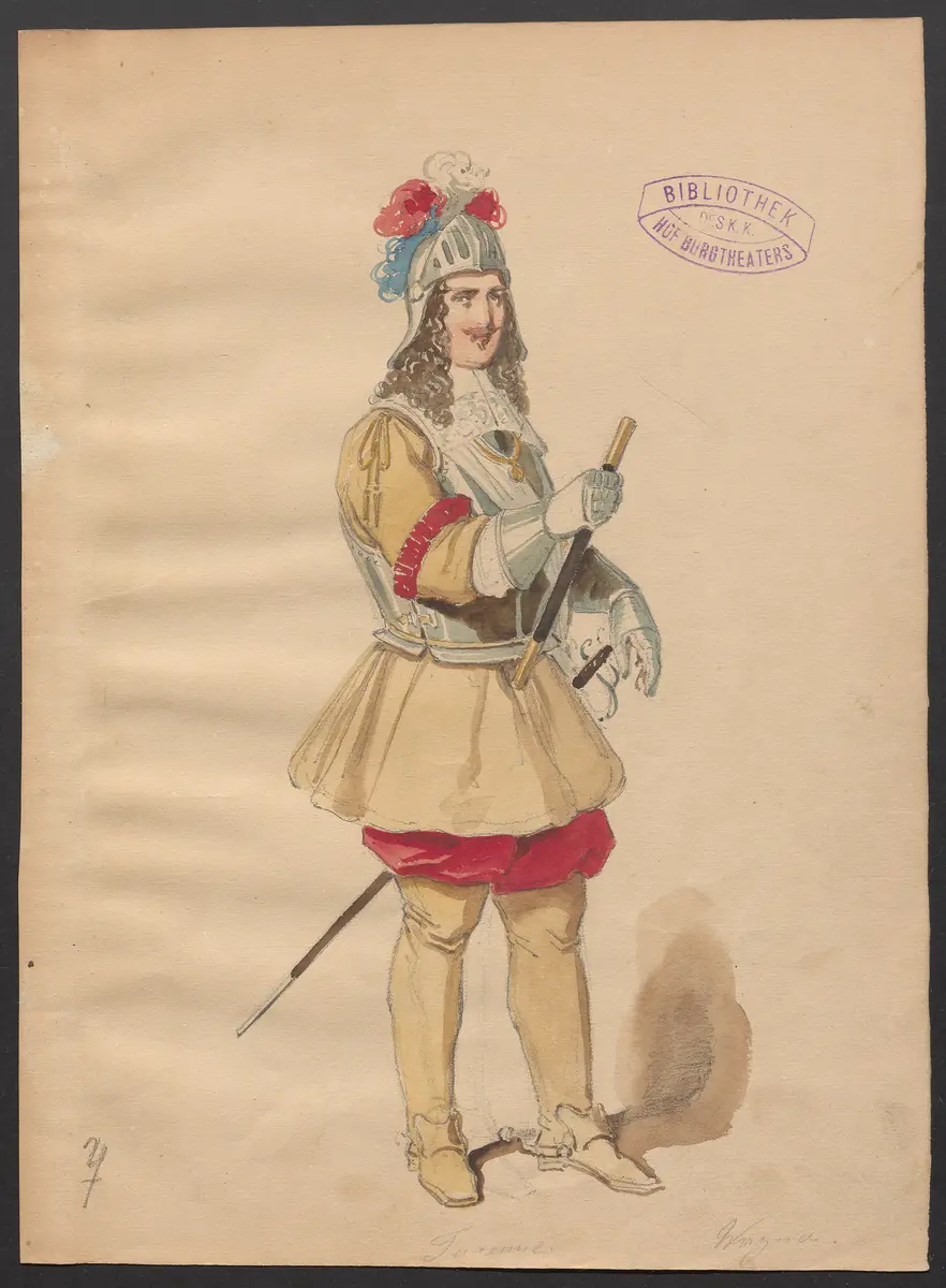 Prinzessin Montpensier, Titel der Serie: Figurinen des k.k. Hof-Burgtheaters