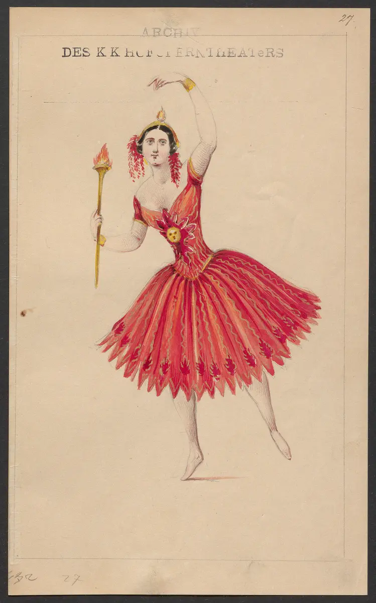 Odetta, Originaltitel: Odette, ou la Démence de Charles VI, Titel der Serie: Figurinen des k.k. Hofoperntheaters