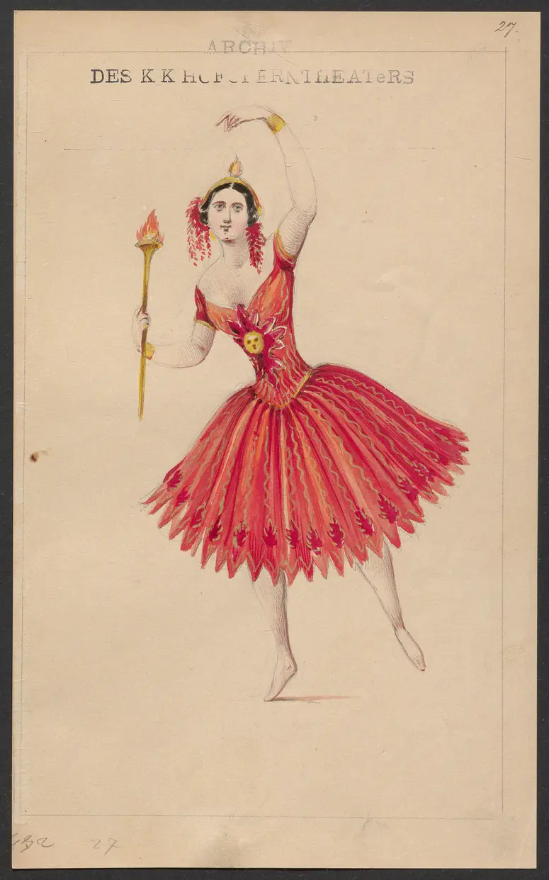 Odetta, Originaltitel: Odette, ou la Démence de Charles VI, Titel der Serie: Figurinen des k.k. Hofoperntheaters