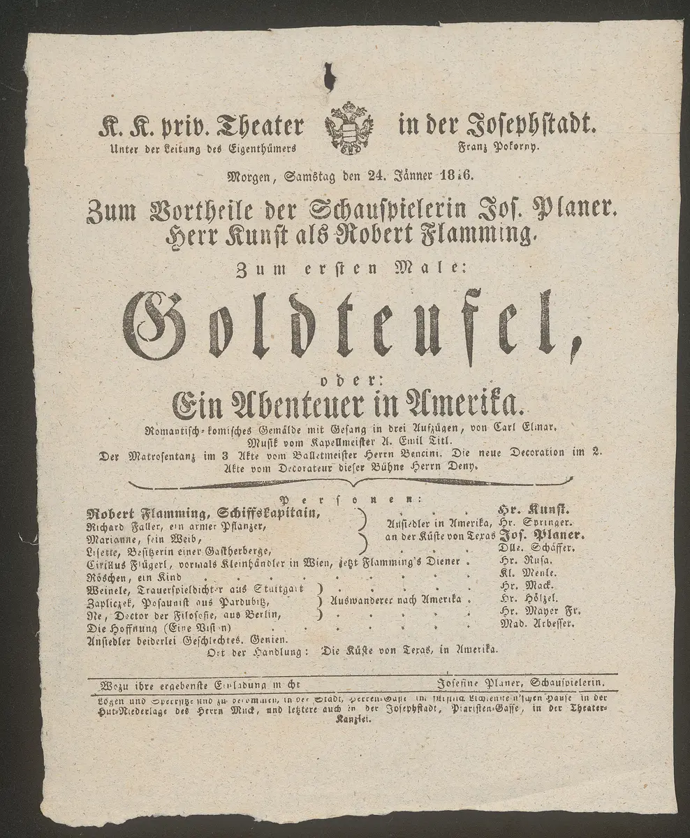 Goldteufel oder Ein Abenteuer in Amerika