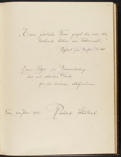 Gästebuch. Atelier Franz-Xaver Setzer, Wien