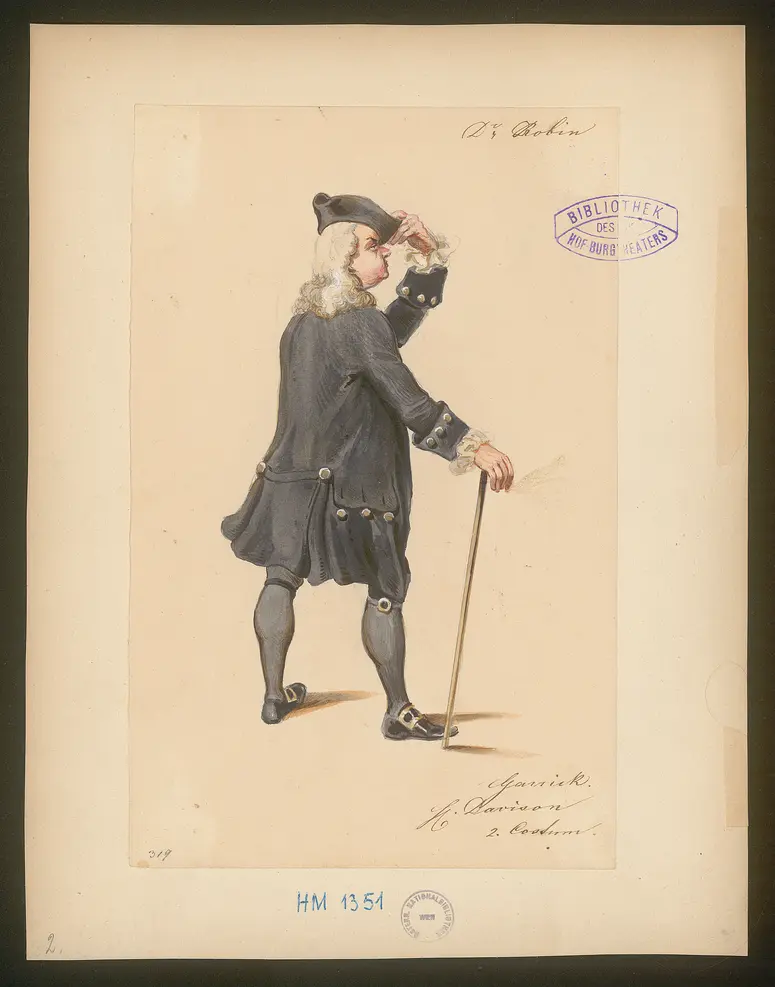 Doktor Robin, Originaltitel: Le Docteur Robin, Titel der Serie: Figurinen des k.k. Hof-Burgtheaters