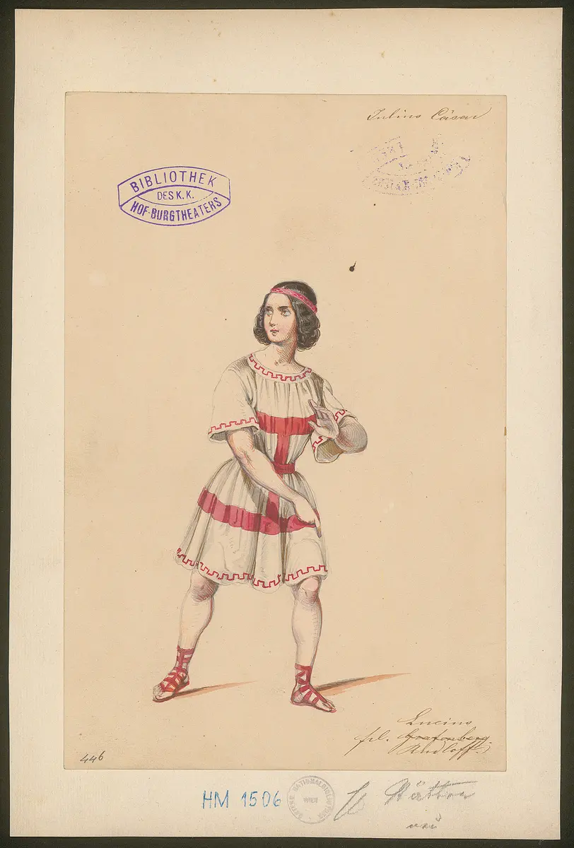 Julius Cäsar, Originaltitel: The Tragedy of Julius Caesar, Titel der Serie: Figurinen des k.k. Hof-Burgtheaters