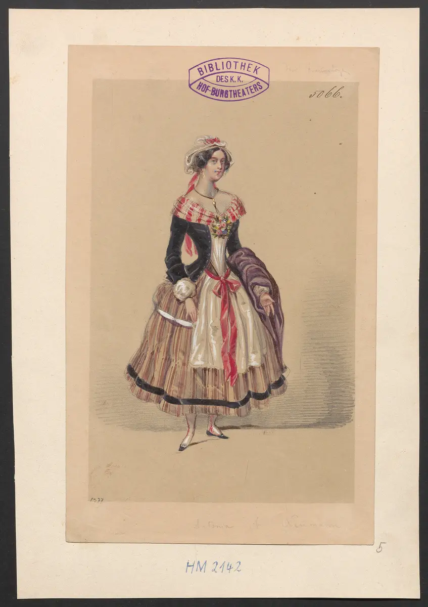 Der Freiwillige, Titel der Serie: Figurinen des k.k. Hof-Burgtheaters