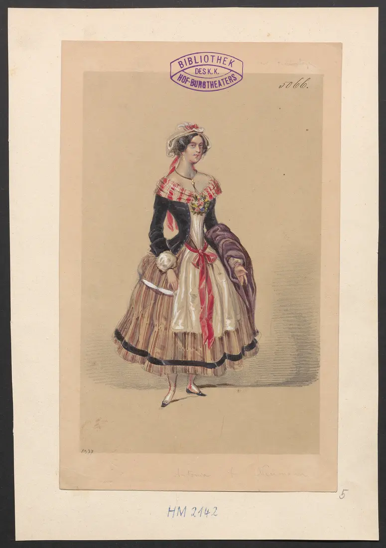 Der Freiwillige, Titel der Serie: Figurinen des k.k. Hof-Burgtheaters