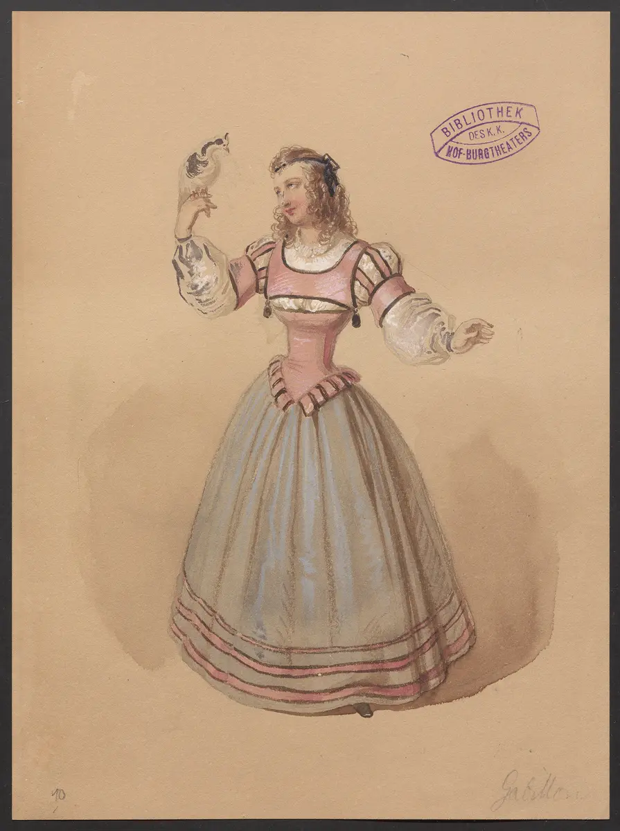 Düweke, Titel der Serie: Figurinen des k.k. Hof-Burgtheaters