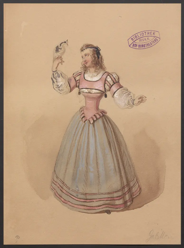 Düweke, Titel der Serie: Figurinen des k.k. Hof-Burgtheaters