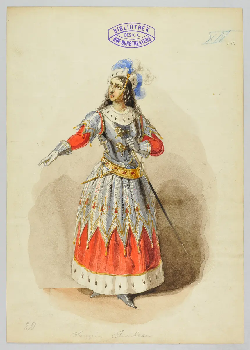 Die Jungfrau von Orleans, Titel der Serie: Figurinen des k.k. Hof-Burgtheaters