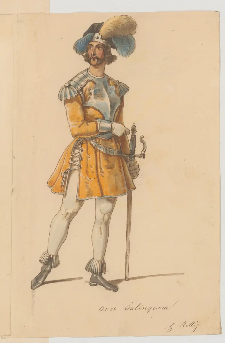 Imelda Lambertazzi, Titel der Serie: Figurinen des k.k. Hof-Burgtheaters