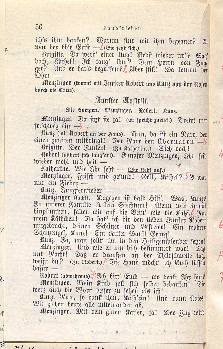 Landfrieden. Deutsche Komödie in drei Aufzügen