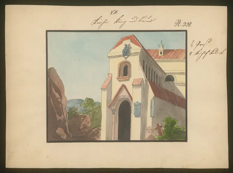 König und Bauer, Titel der Serie: Dekorationsfundus der Hoftheater (Altbestand aus der ersten Hälfte des 19. Jh.)