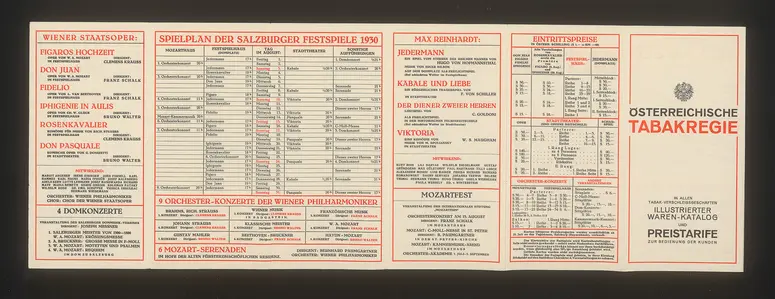 Salzburger Festspiele 1930, Verweis auf Stücktitel: Figaros Hochzeit, Verweis auf Stücktitel: Don Juan, Verweis auf Stücktitel: Fidelio, Verweis auf Stücktitel: Der Rosenkavalier, Verweis auf Stücktitel: Don Pasquale, Verweis auf Stücktitel: Jedermann, Verweis auf Stücktitel: Kabale und Liebe, Verweis auf Stücktitel: Der Diener zweier Herren, Verweis auf Stücktitel: Viktoria