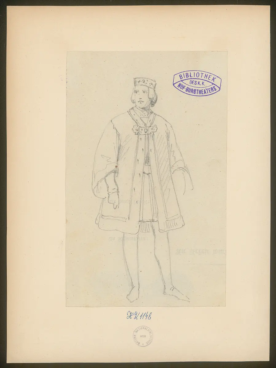 Agnes Sorel, Titel der Serie: Figurinen des k.k. Hof-Burgtheaters