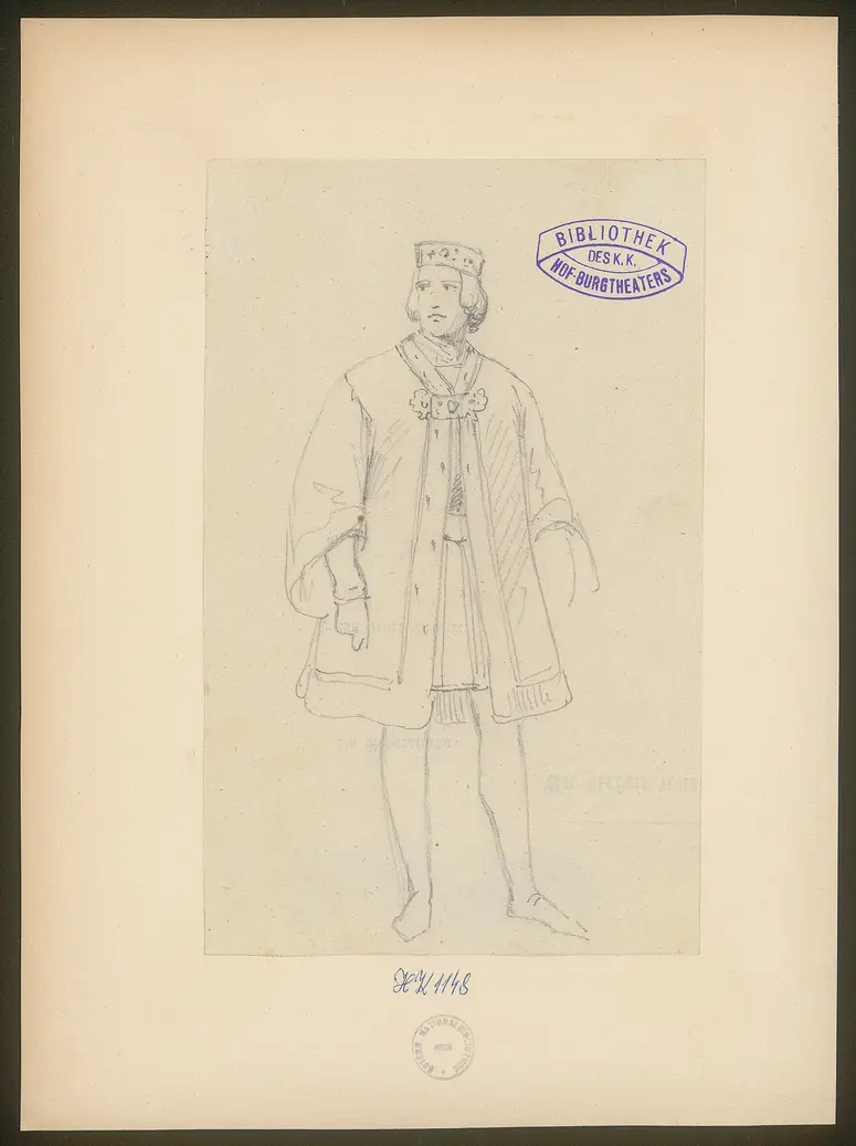 Agnes Sorel, Titel der Serie: Figurinen des k.k. Hof-Burgtheaters