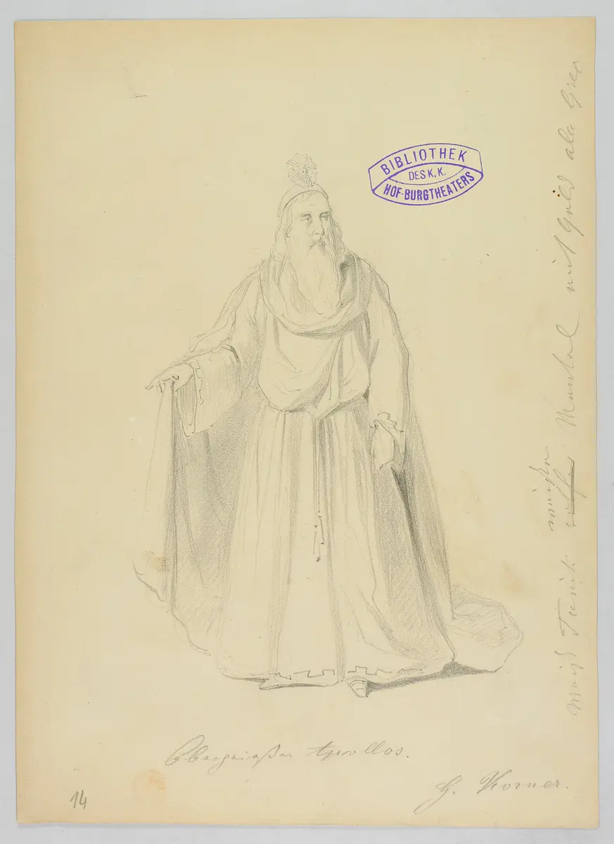 Ein Wintermärchen, Originaltitel: The Winter's Tale, Titel der Serie: Figurinen des k.k. Hof-Burgtheaters